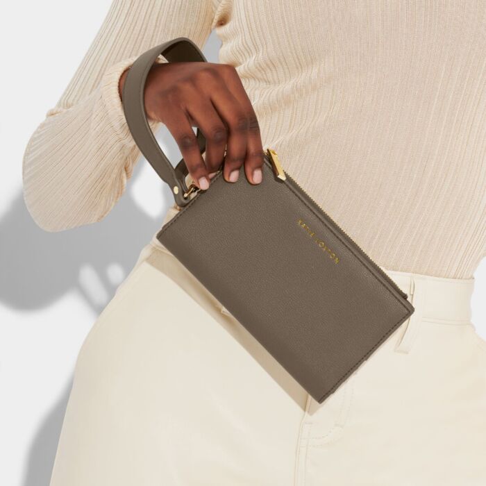 Katie Loxton Zana Fold Out Wristlet Purse - Mink